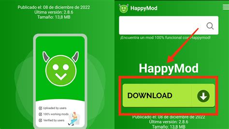 Happymod descargar - Use HappyMod to download Mod APK with 3x speed. HappyMod » ... Original APK Download. Google Play Link. All Versions. WhatsApp Messenger v2.23.25.76 Mod APK Download 50.52 MB. WhatsApp Messenger v2.23.25.73 Mod APK Download 86.24 MB. WhatsApp Messenger v2.23.25.17 Mod APK Download ...